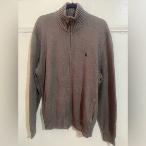 Polo by Ralph Lauren Men's Zip-Up Sweater in Classic Gray